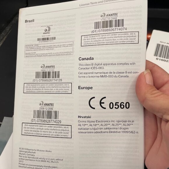 2014 BMW 5 Series Sedan Owners Manual Navigation Supplemental Books Set - Picture 13 of 16